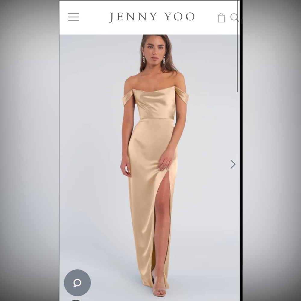 Jenny Yoo Gold Bridesmaid dress